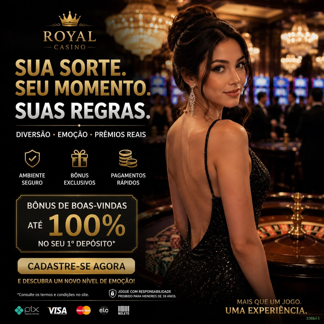 Conta 336brl sincronizada site e app